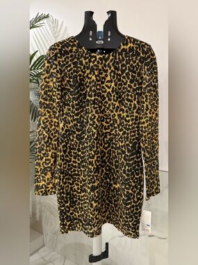 NWT Vintage 2009 Rodarte for Target Leopard Lace Snap Bow Back Mini Dress 9